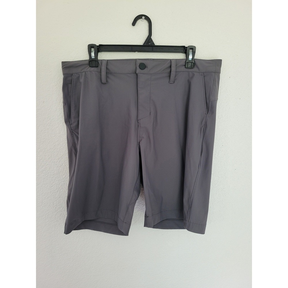 Zella Mens Gray Performance Tech Stretch Golf Hiking Shorts Size 35 #8